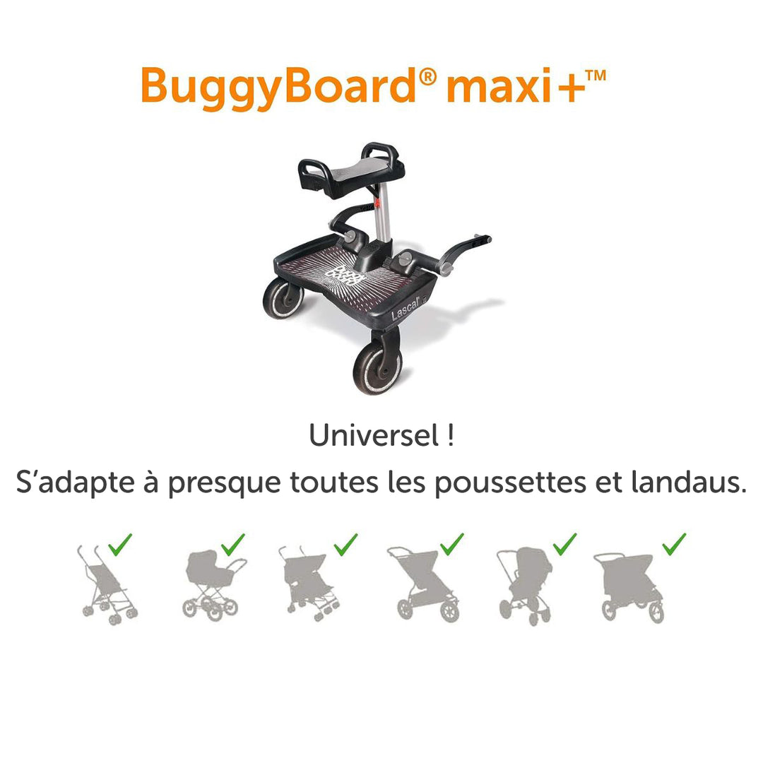 Lascal Board Lascal - BuggyBoard® Maxi+ All Black - Lascal® France