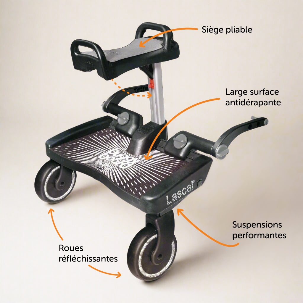 BuggyBoard® Maxi+ Saddle gris